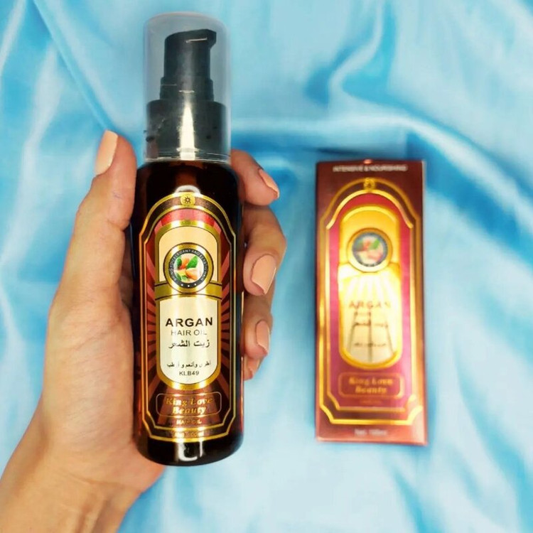 روغن آرگان مو تقویت و رشد طبیعی مو ارگانیک برند کینگ لاو حجم 100 میل