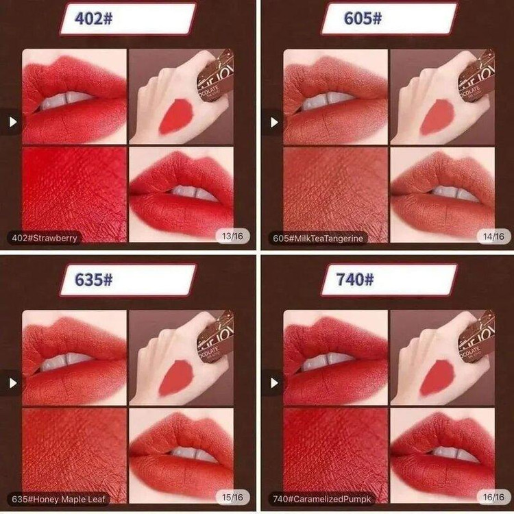 رژ شکلاتی مایع 24 ساعته she loves candy