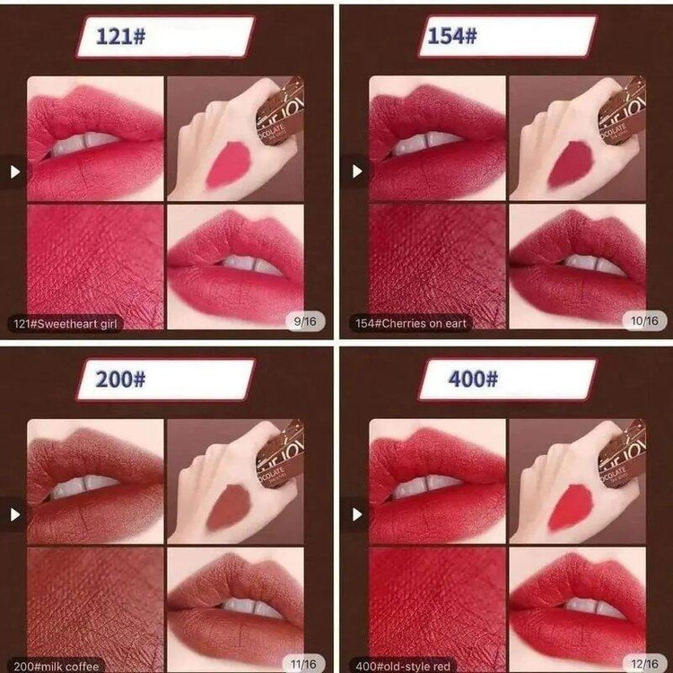 رژ شکلاتی مایع 24 ساعته she loves candy