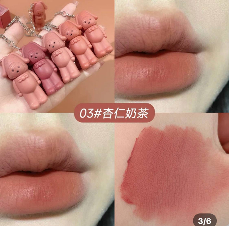 رژلب کره ای مات و مخملی خرگوشی جاکلیدی