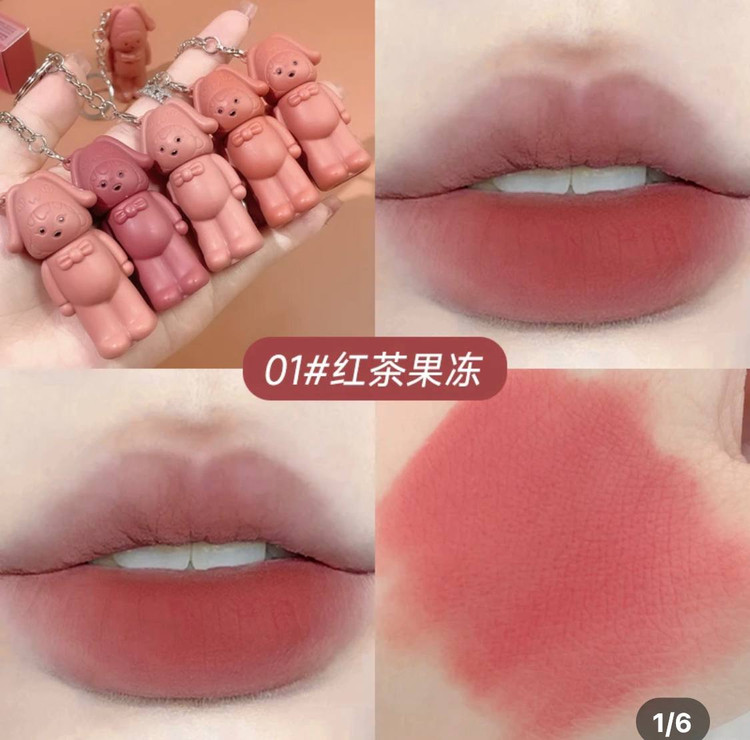 رژلب کره ای مات و مخملی خرگوشی جاکلیدی
