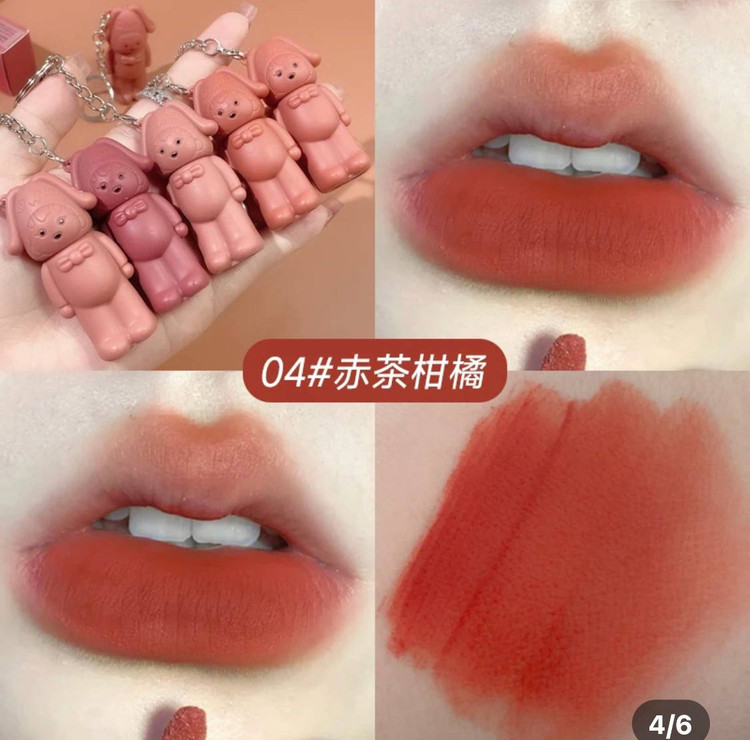 رژلب کره ای مات و مخملی خرگوشی جاکلیدی