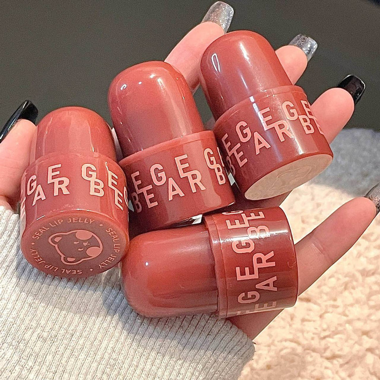 رژلب بلوطی خیس ژله ای GeGe Bear